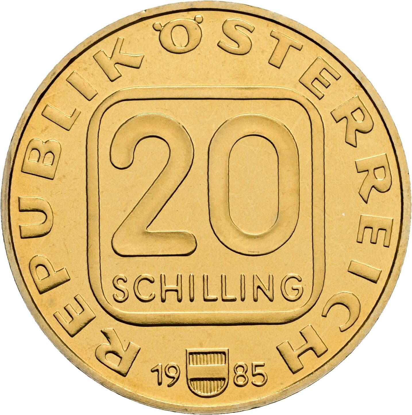20 Schilling 1985 – Vorderseite