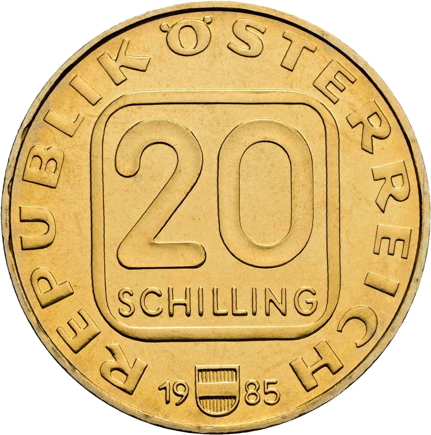 20 Schilling 1985 – Vorderseite