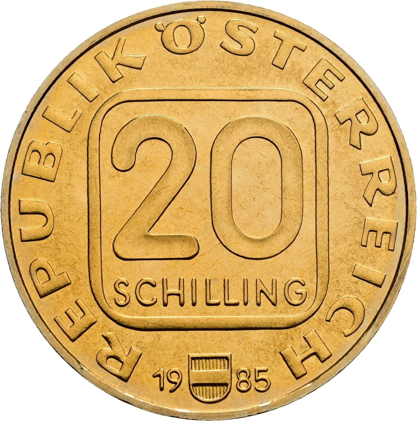 20 Schilling 1985 – Vorderseite