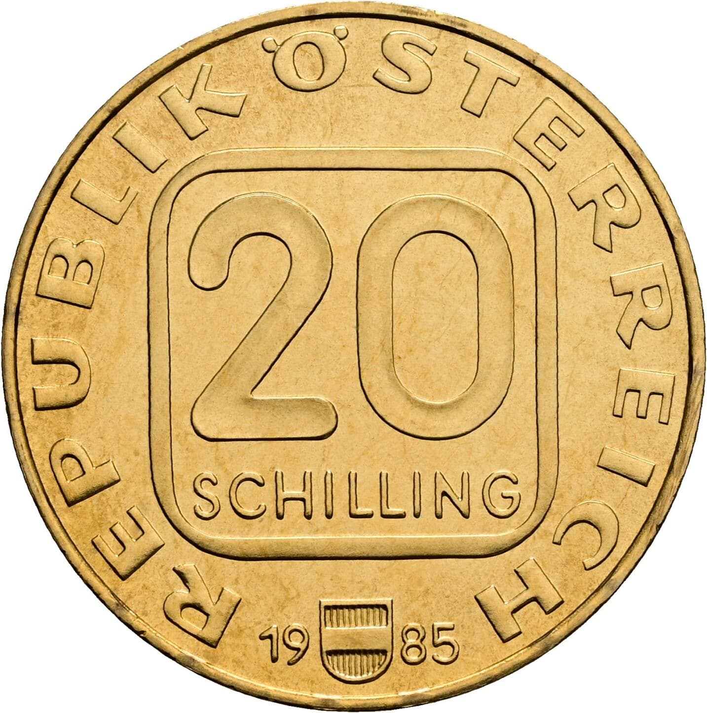 20 Schilling 1985 – Vorderseite