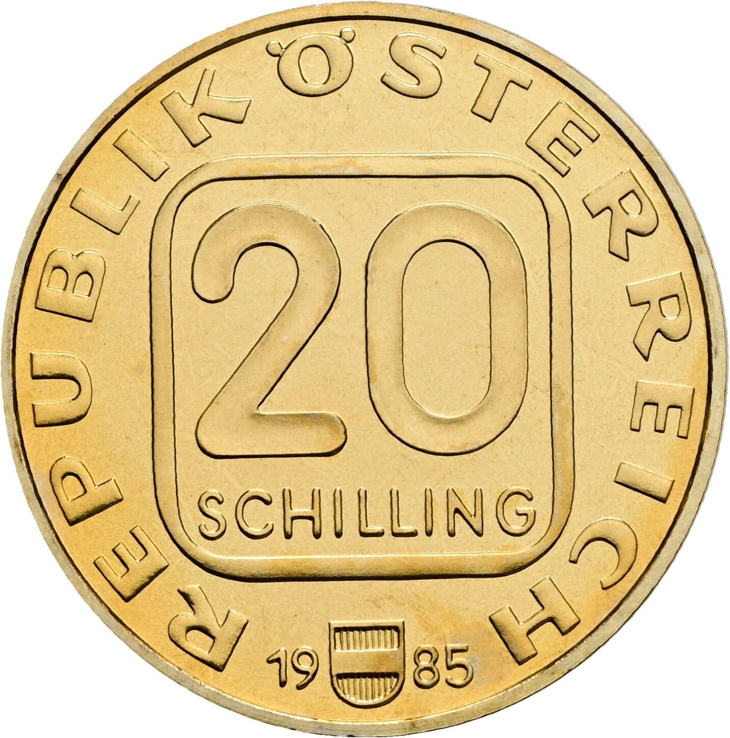 20 Schilling 1985 – Vorderseite