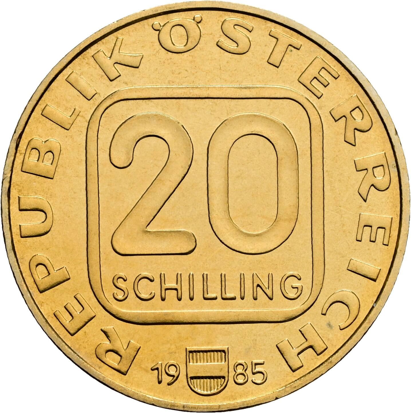 20 Schilling 1985 – Vorderseite