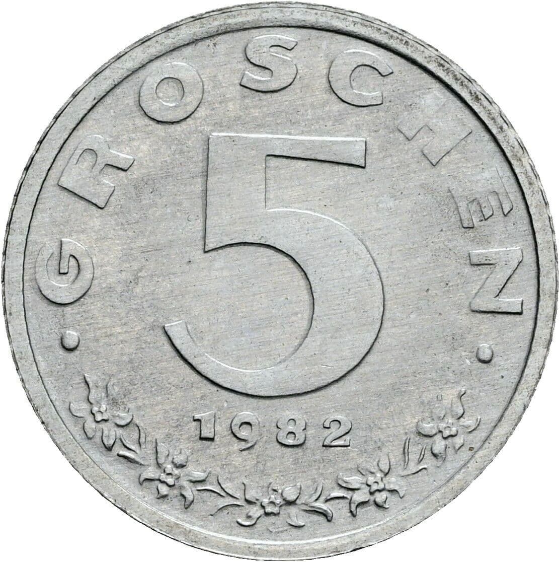 5 Groschen 1982 – Vorderseite