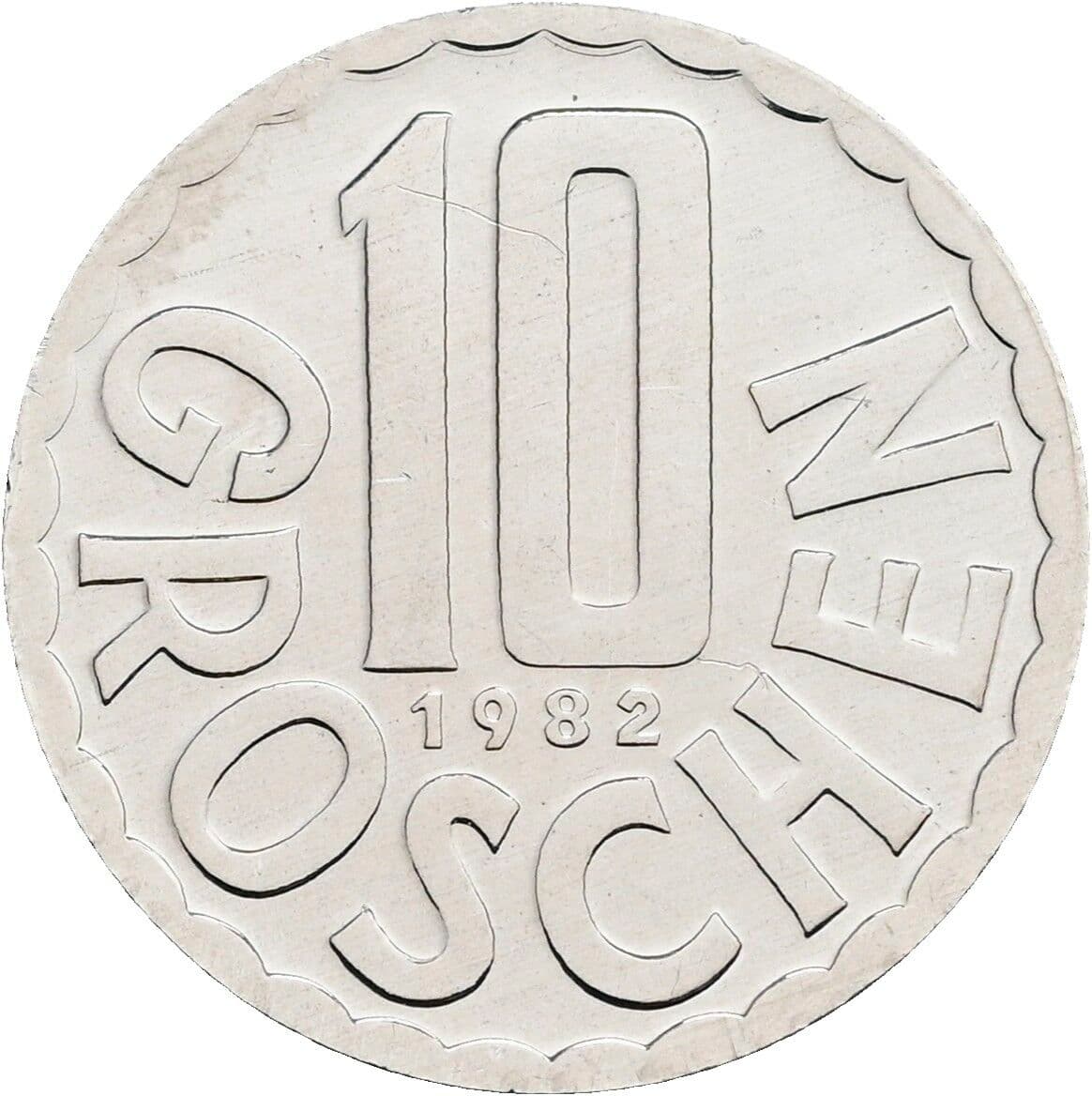 10 Groschen 1982 – Vorderseite