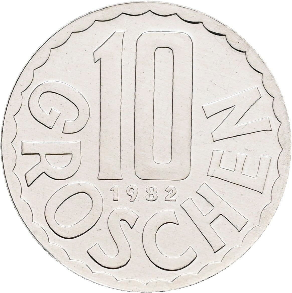 10 Groschen 1982 – Vorderseite