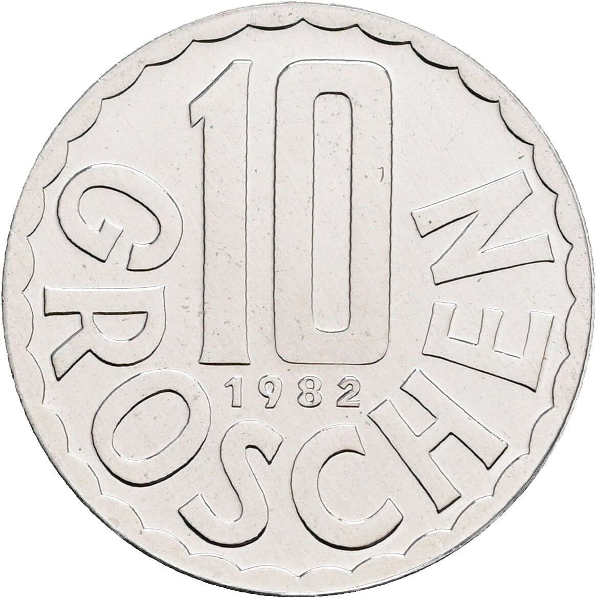 10 Groschen 1982 – Vorderseite