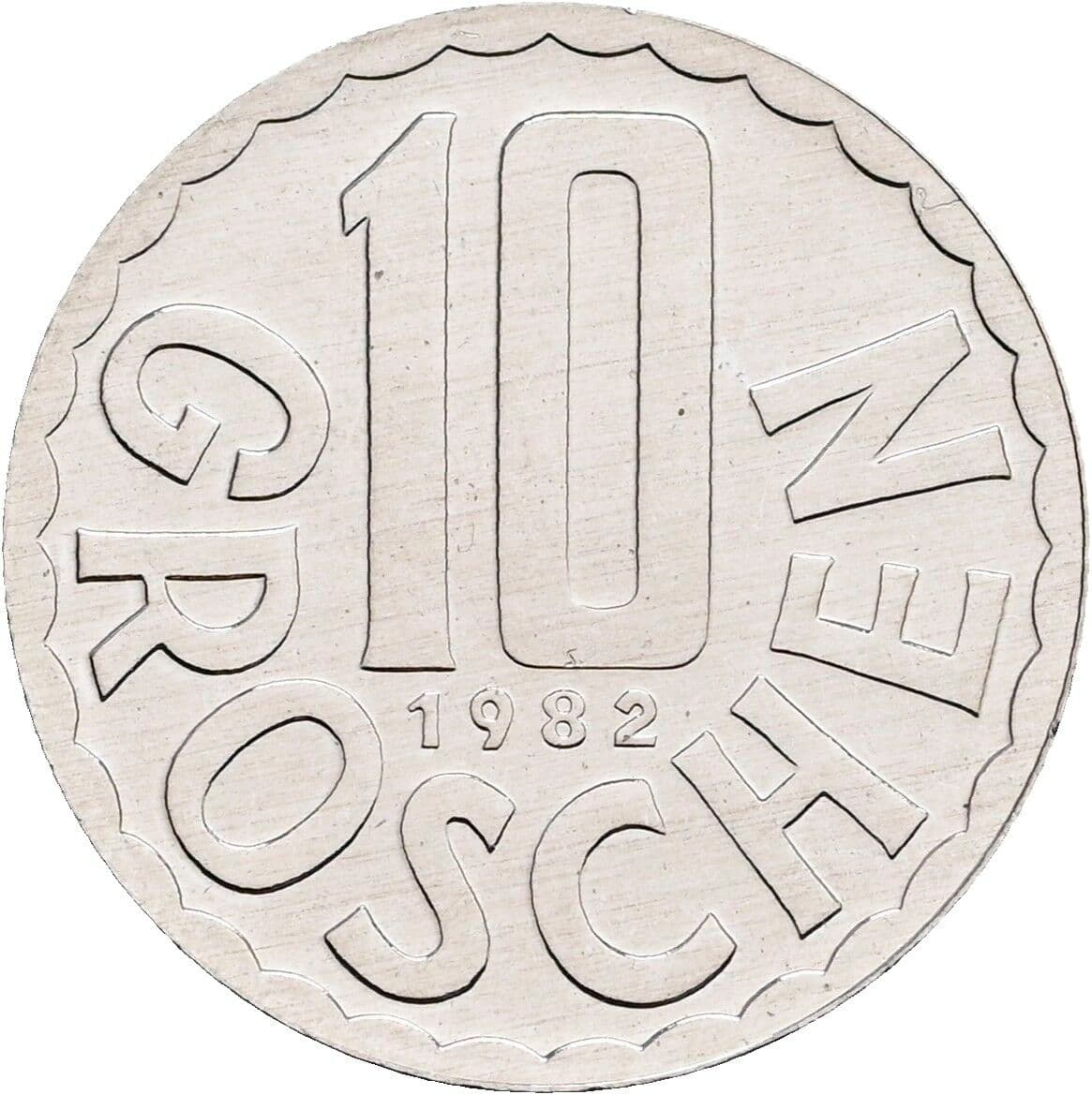 10 Groschen 1982 – Vorderseite