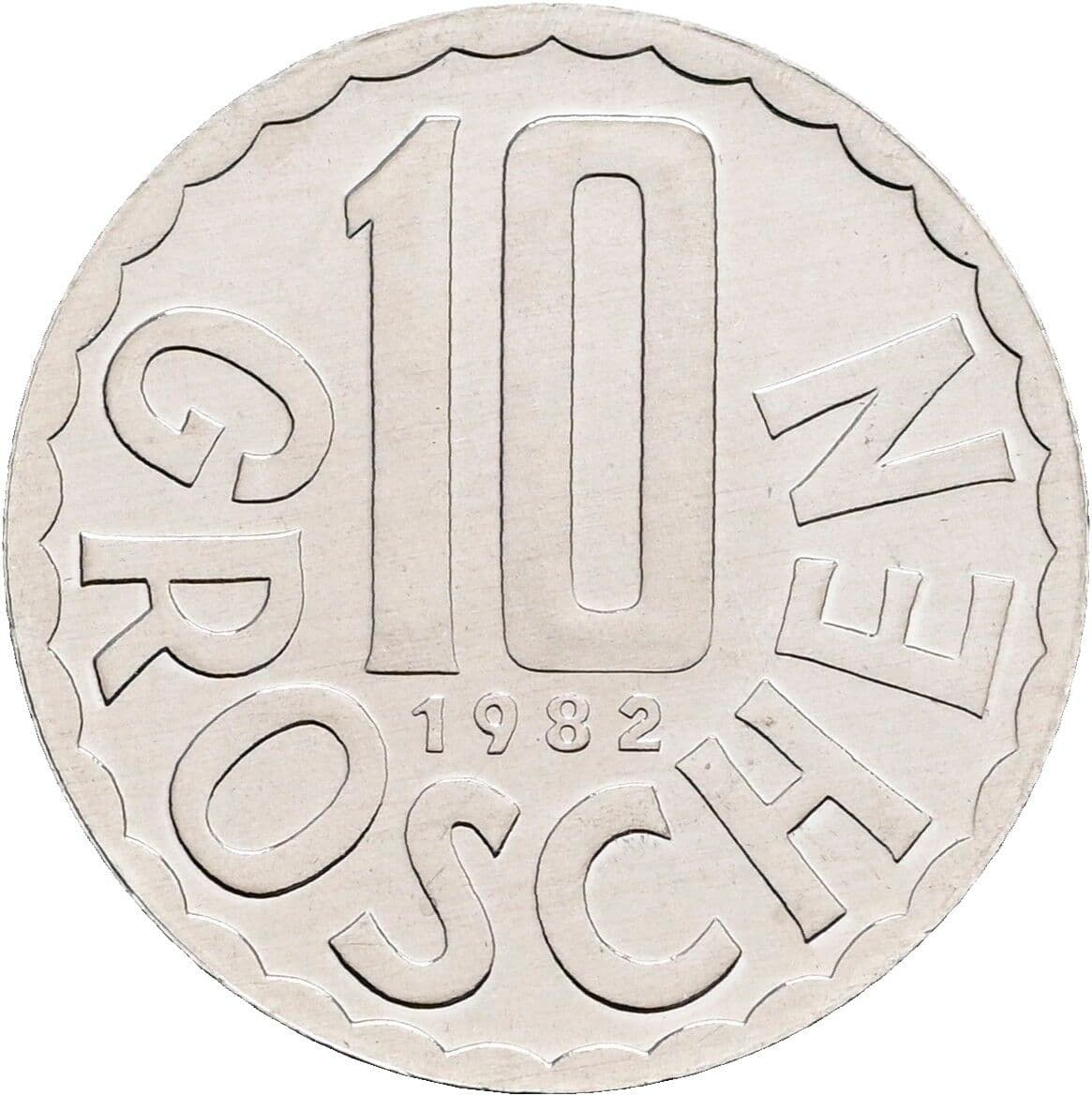 10 Groschen 1982 – Vorderseite