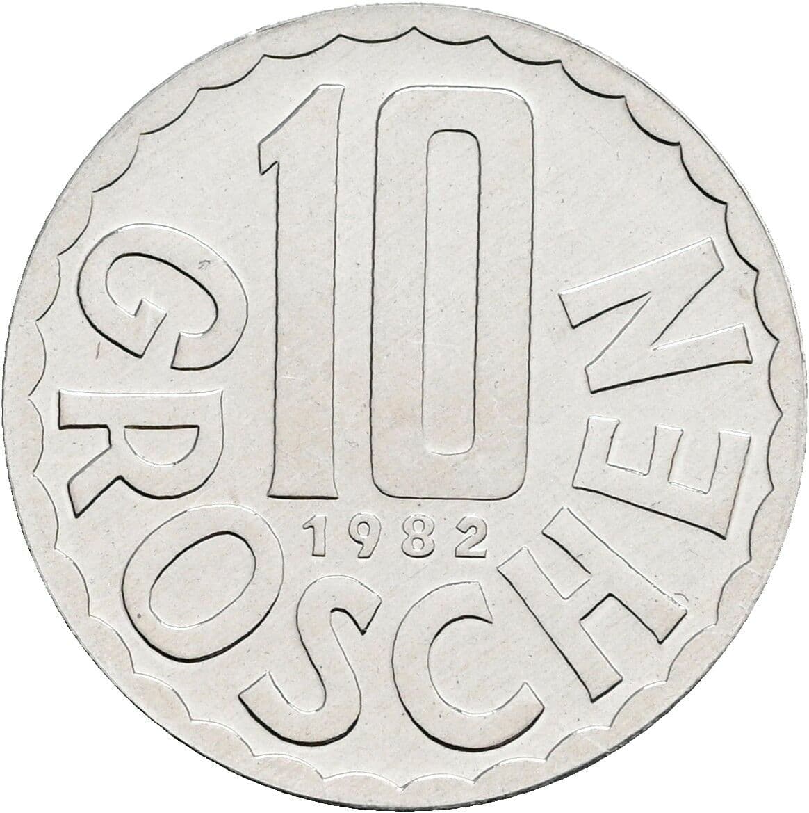 10 Groschen 1982 – Vorderseite