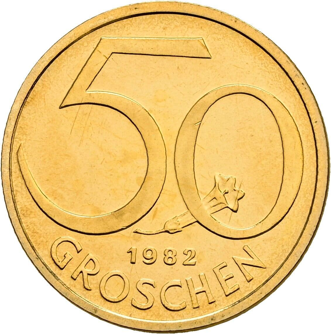 50 Groschen 1982 – Vorderseite