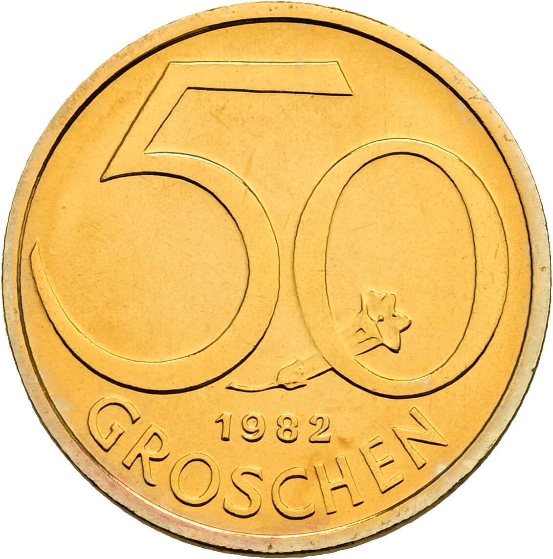 50 Groschen 1982 – Vorderseite