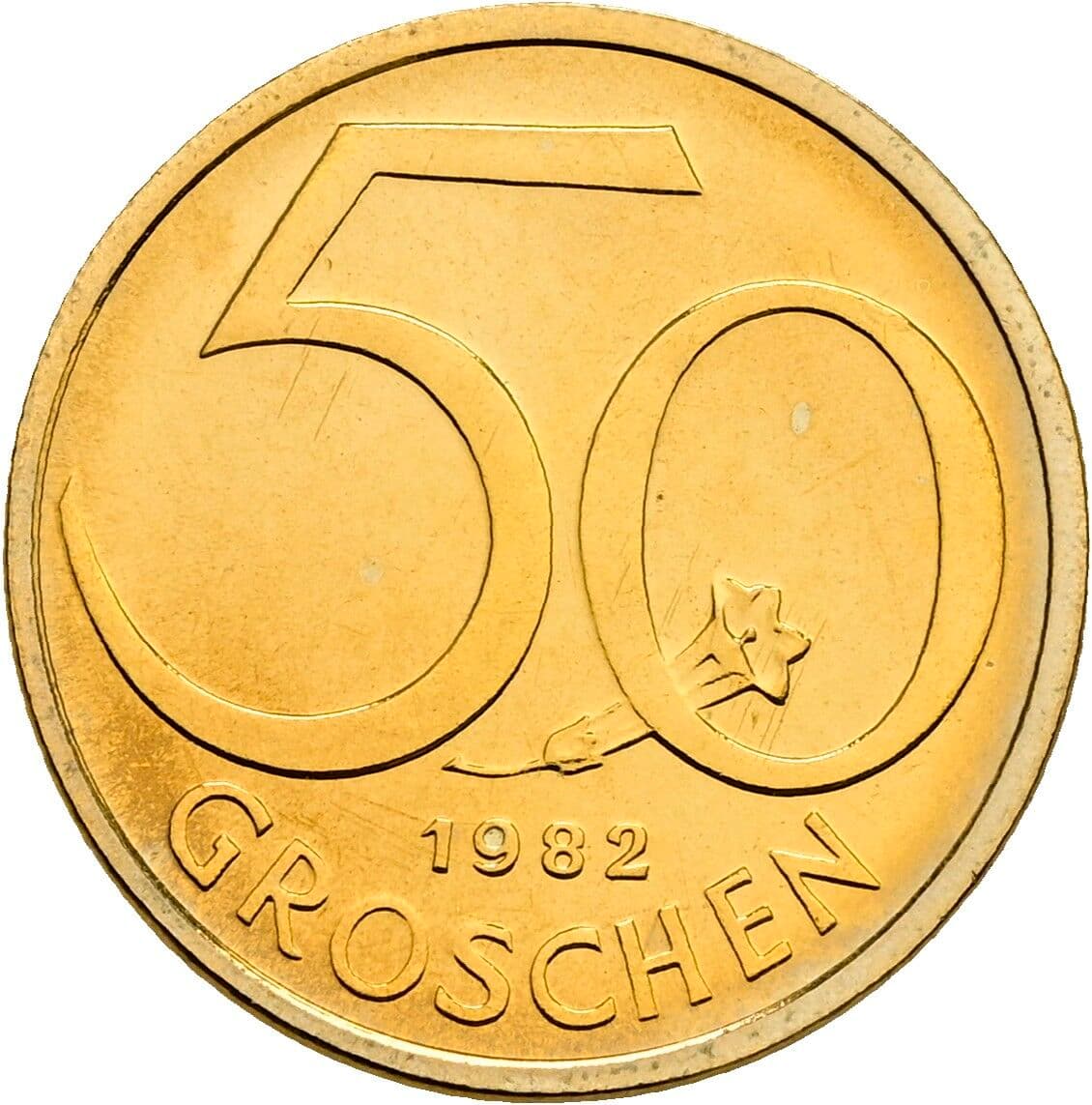50 Groschen 1982 – Vorderseite