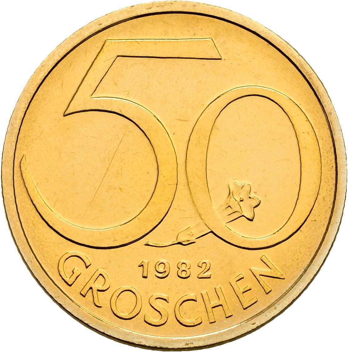 50 Groschen 1982 – Vorderseite