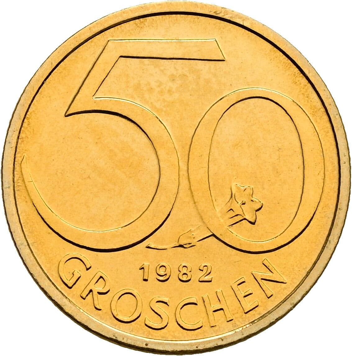 50 Groschen 1982 – Vorderseite