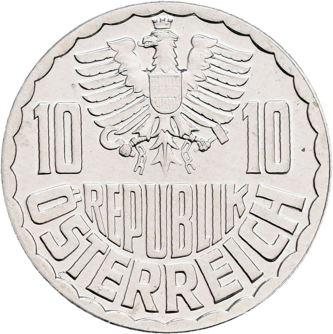 10 Groschen 1982 – Rückseite