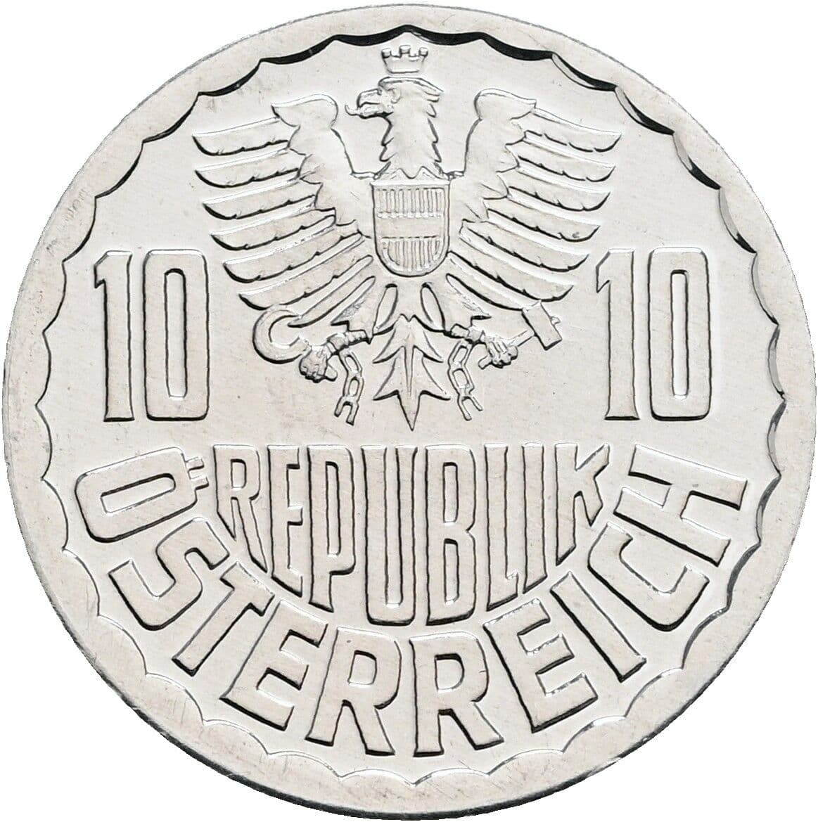 10 Groschen 1982 – Rückseite