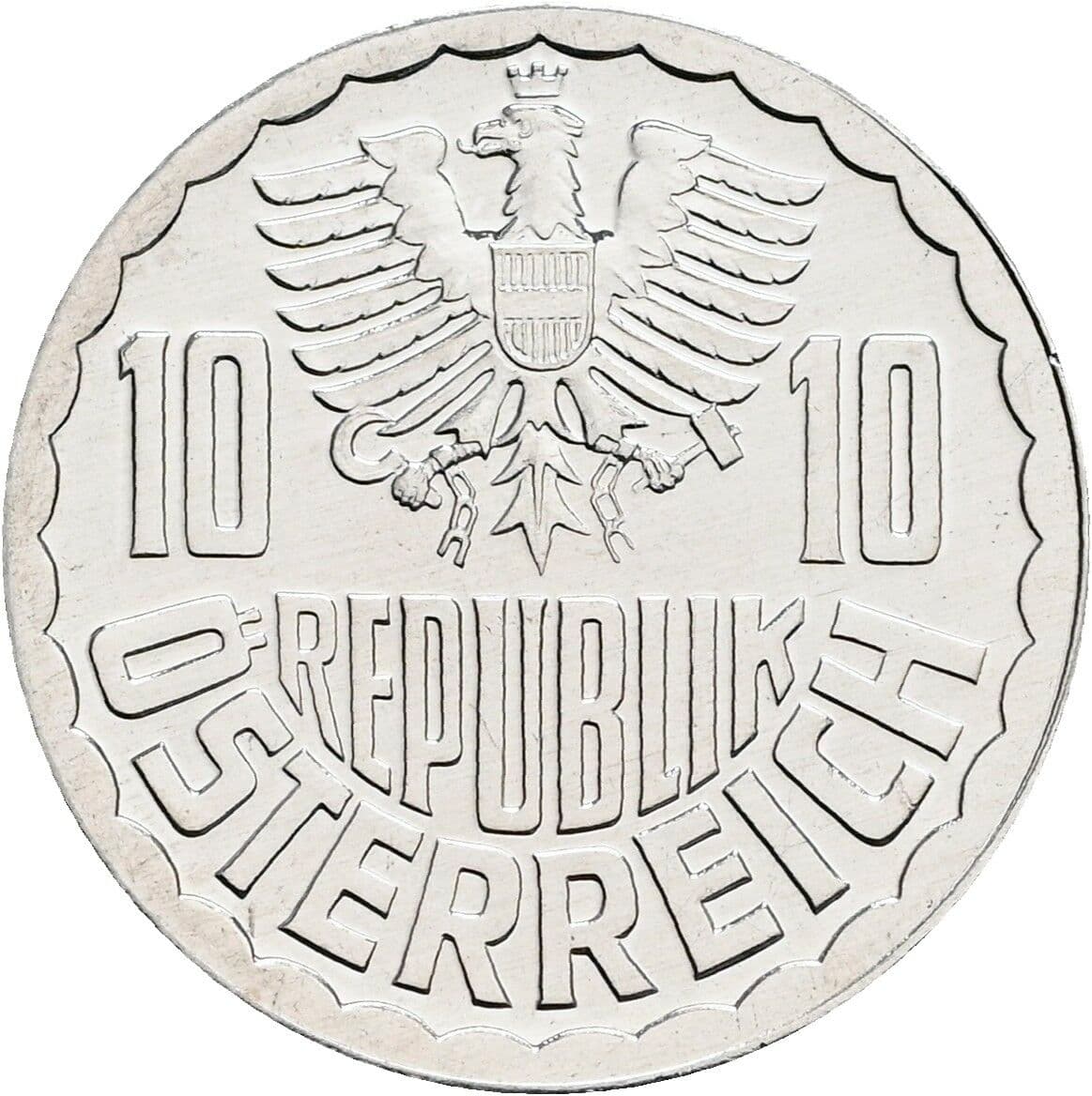 10 Groschen 1982 – Rückseite
