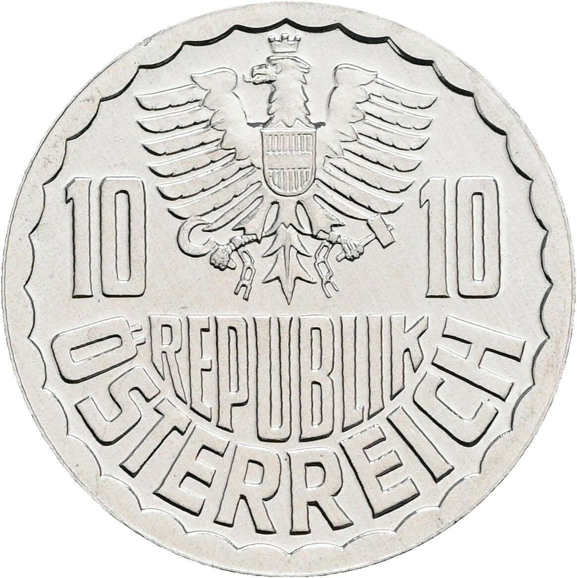 10 Groschen 1982 – Rückseite