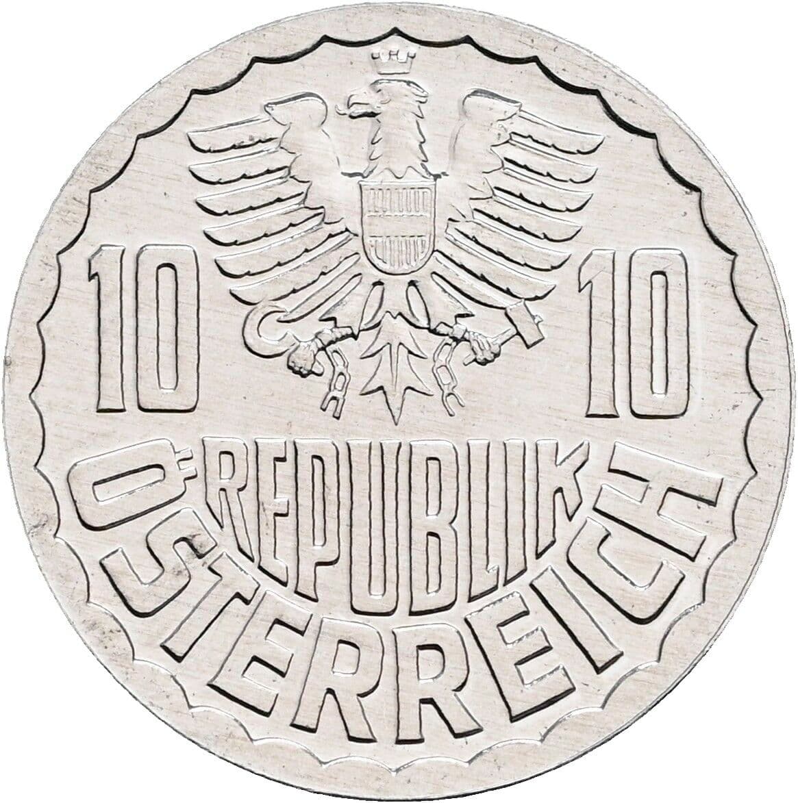 10 Groschen 1982 – Rückseite
