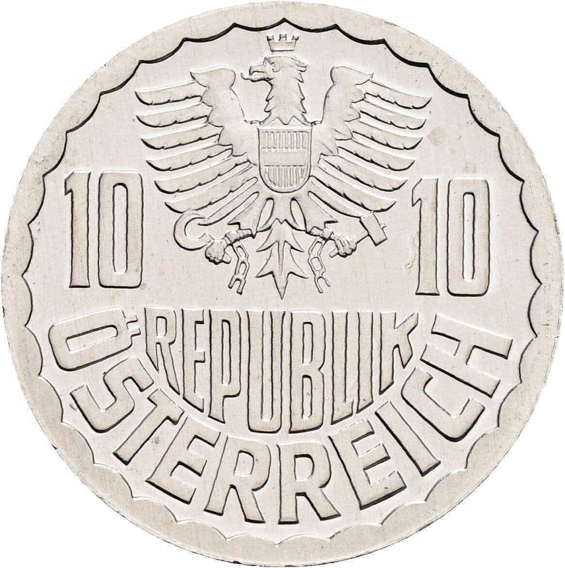 10 Groschen 1982 – Rückseite