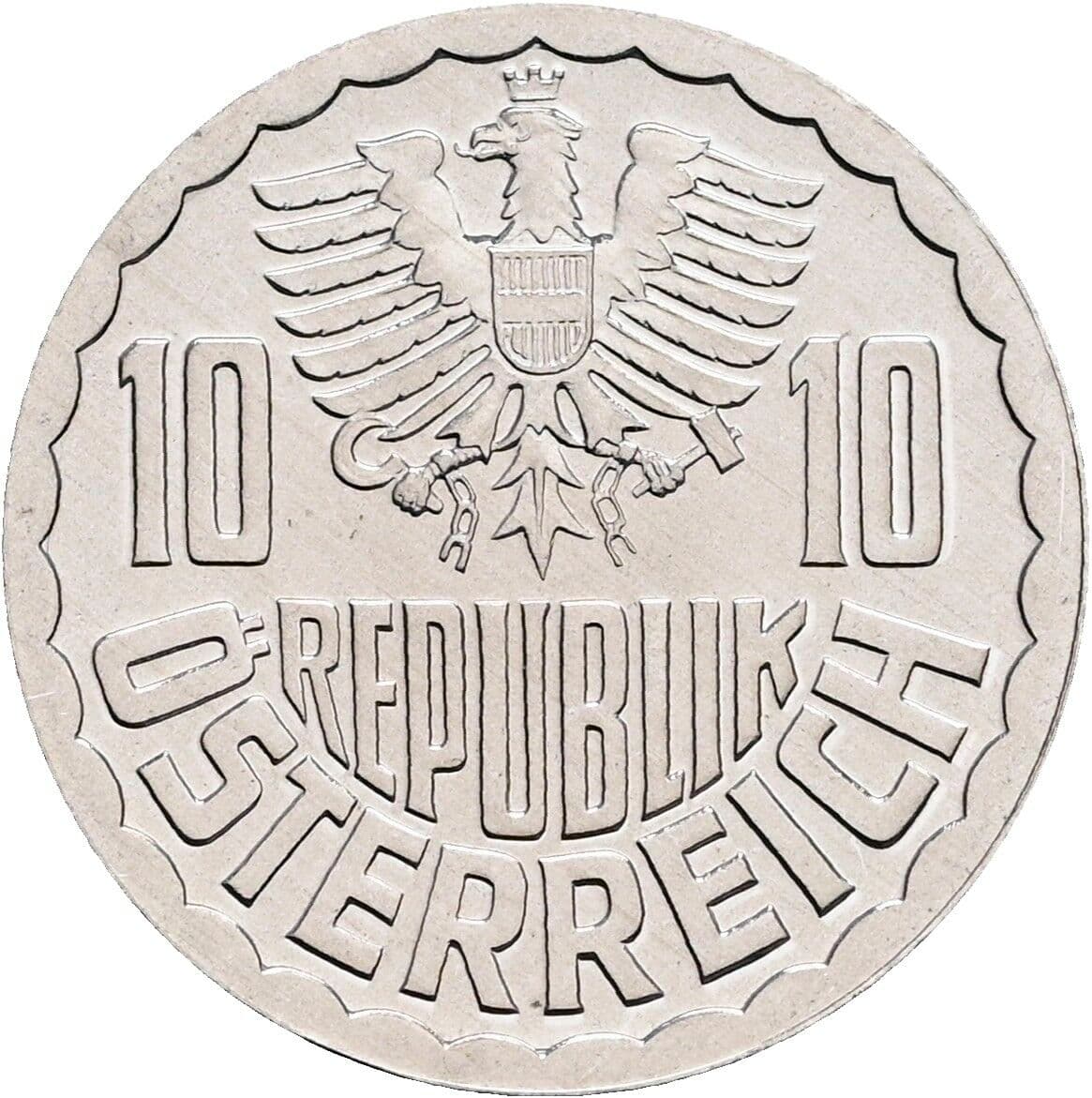 10 Groschen 1982 – Rückseite