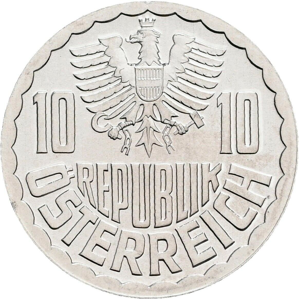 10 Groschen 1982 – Rückseite
