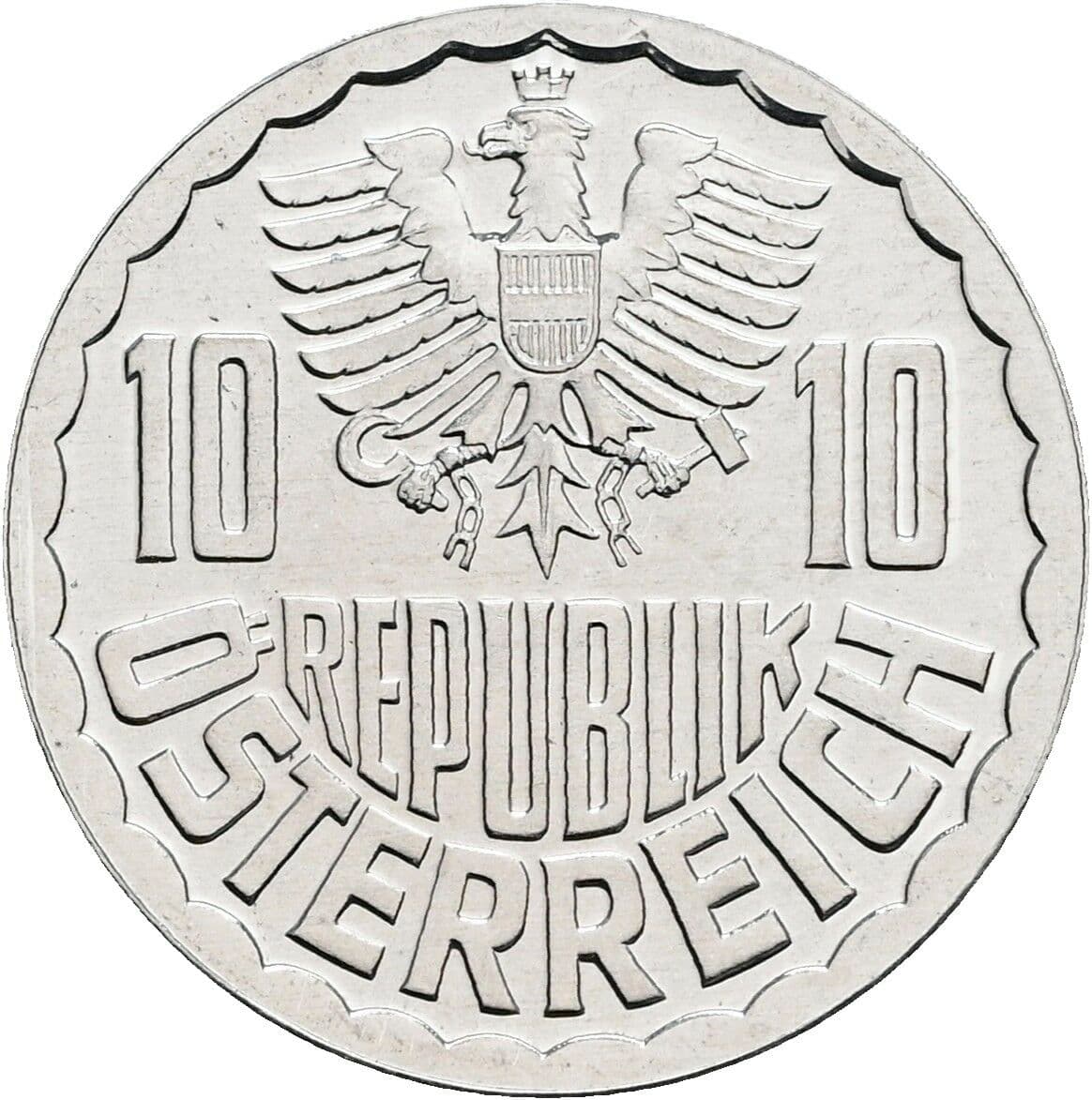 10 Groschen 1982 – Rückseite