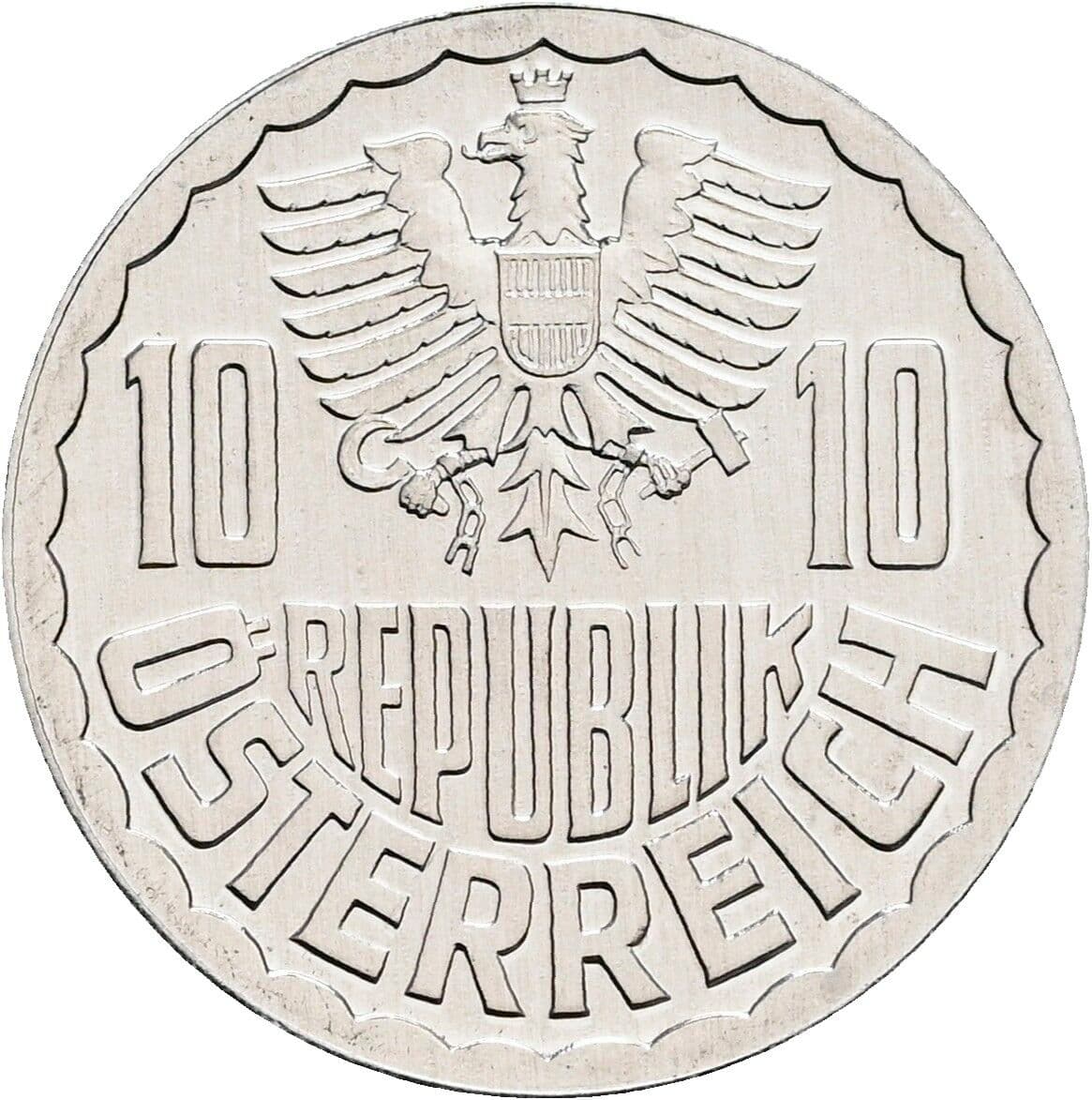 10 Groschen 1982 – Rückseite