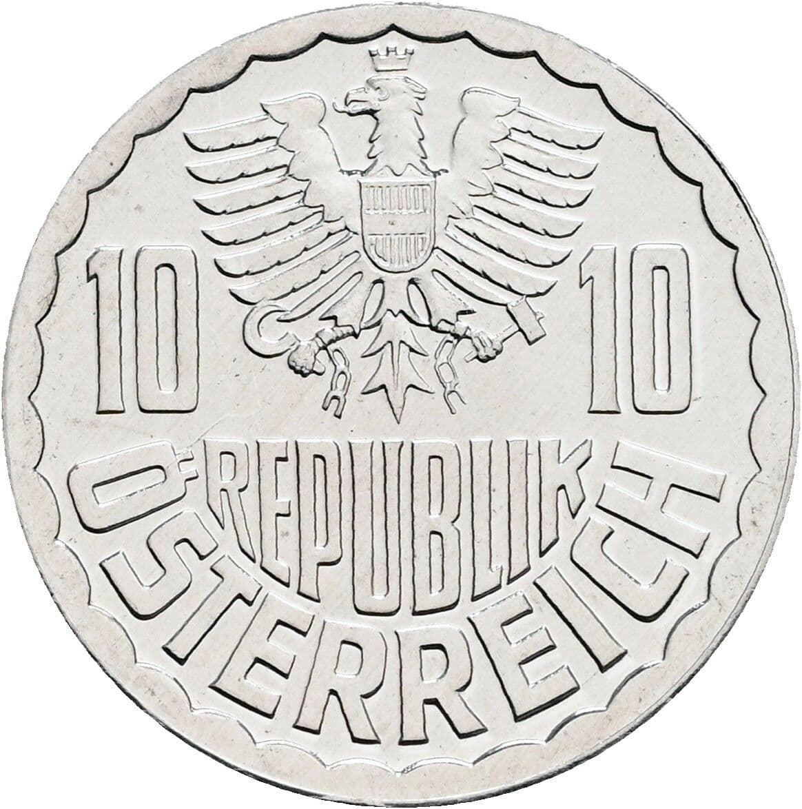 10 Groschen 1982 – Rückseite
