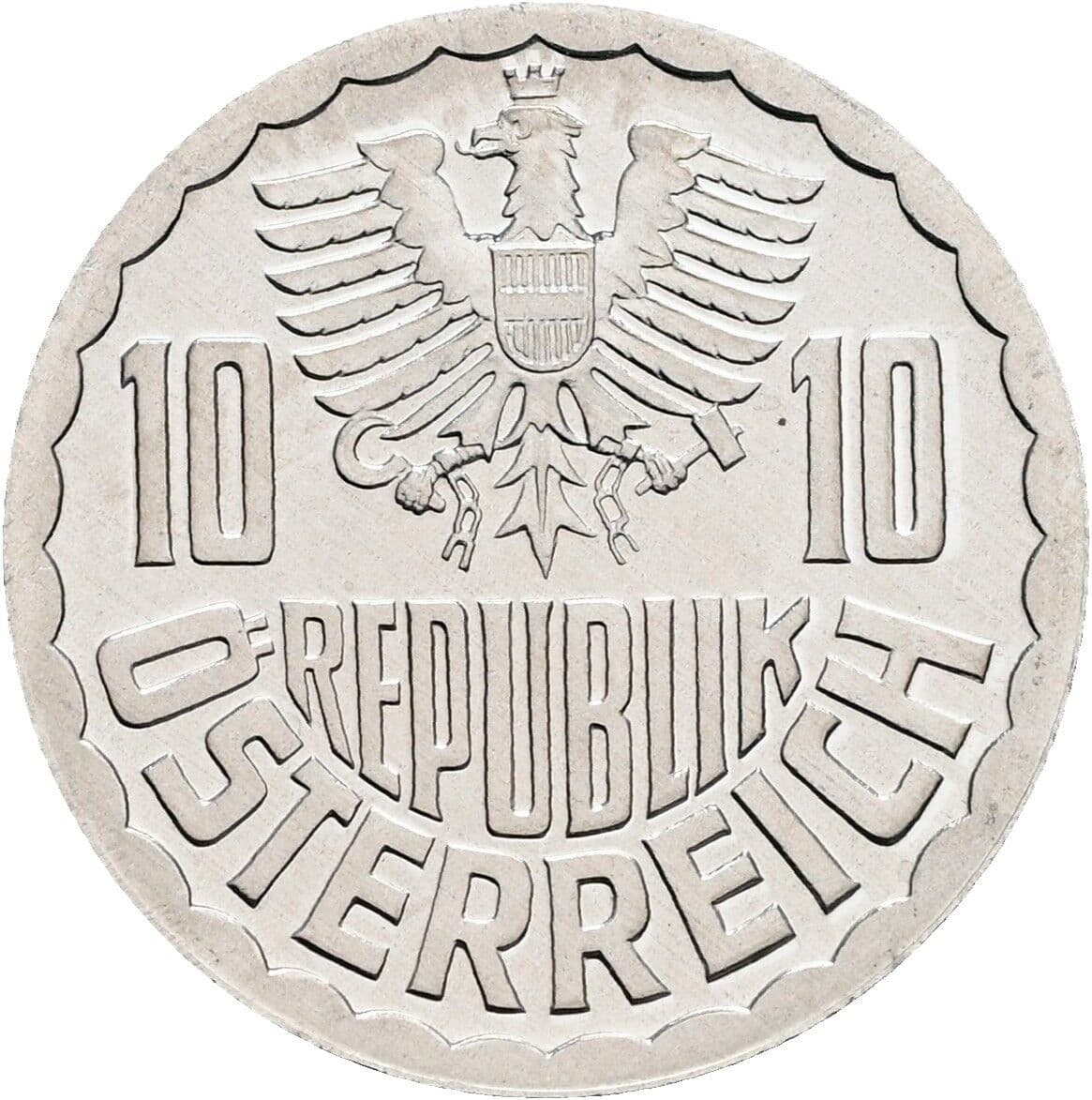 10 Groschen 1982 – Rückseite
