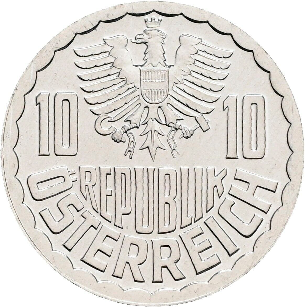 10 Groschen 1982 – Rückseite