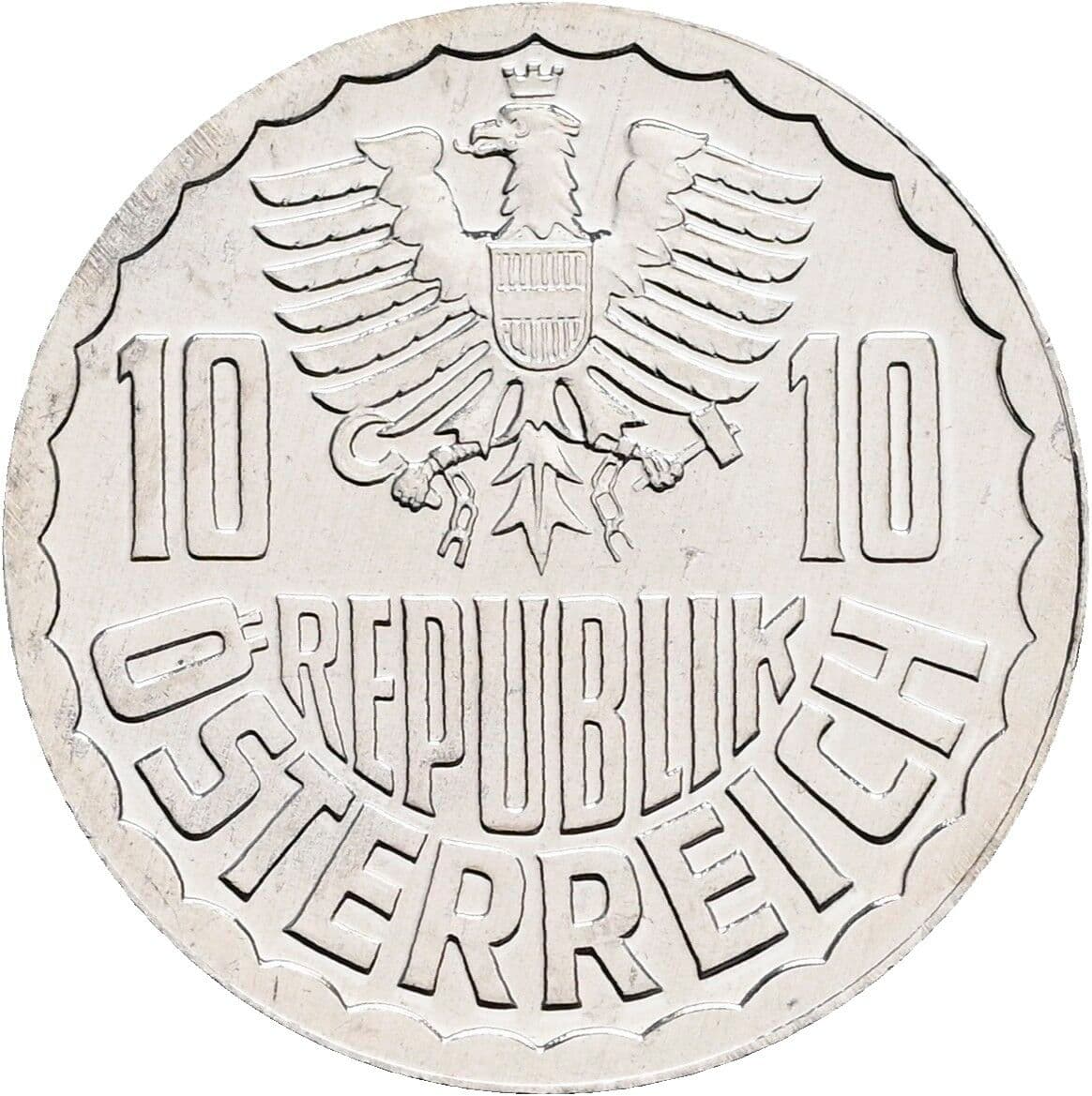 10 Groschen 1982 – Rückseite