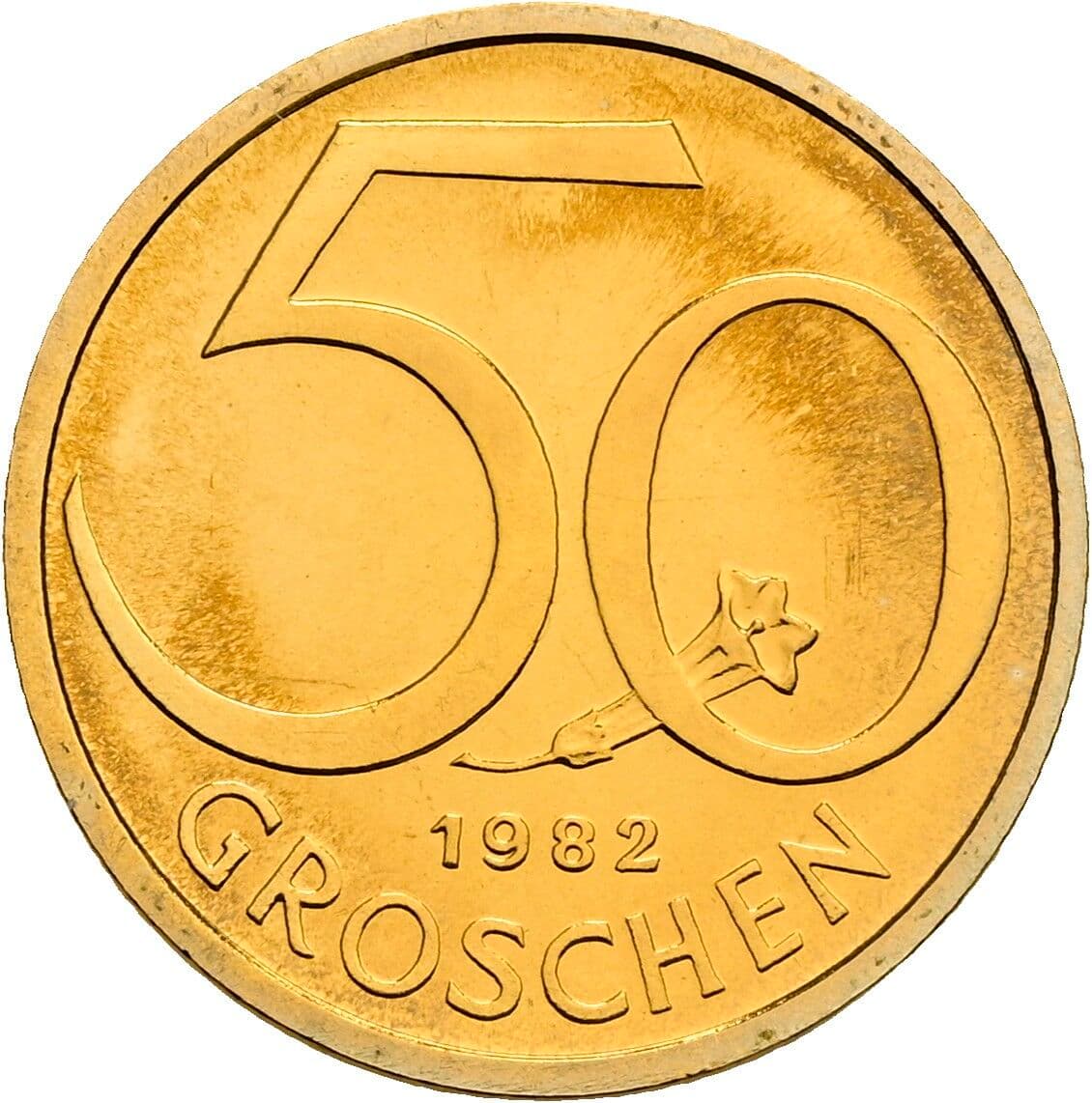 50 Groschen 1982 – Vorderseite