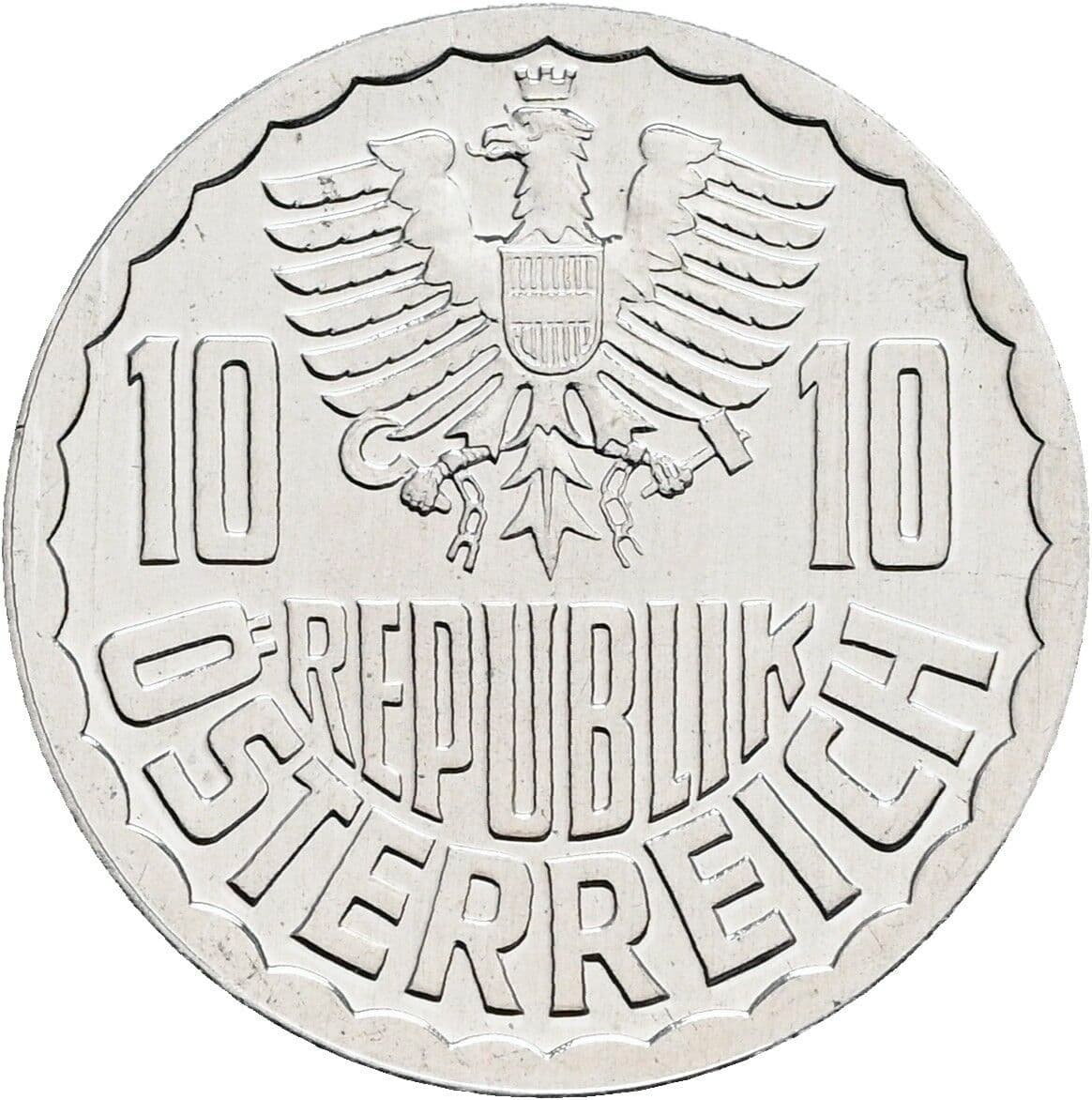 10 Groschen 1982 – Rückseite