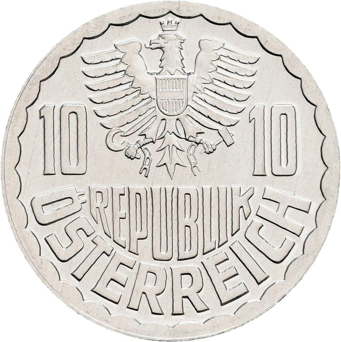 10 Groschen 1982 – Rückseite