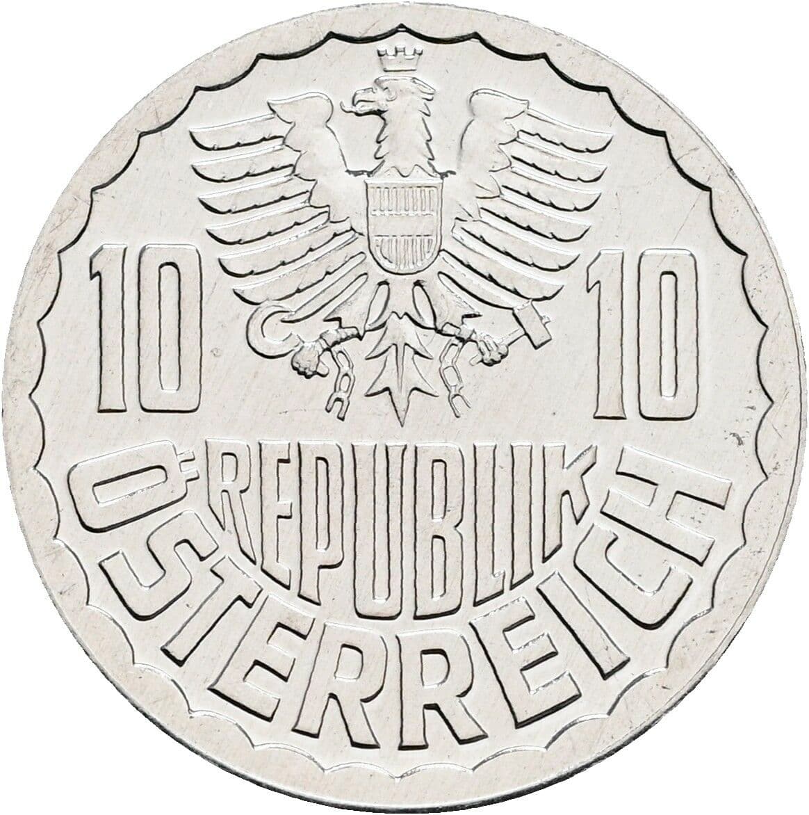 10 Groschen 1982 – Rückseite
