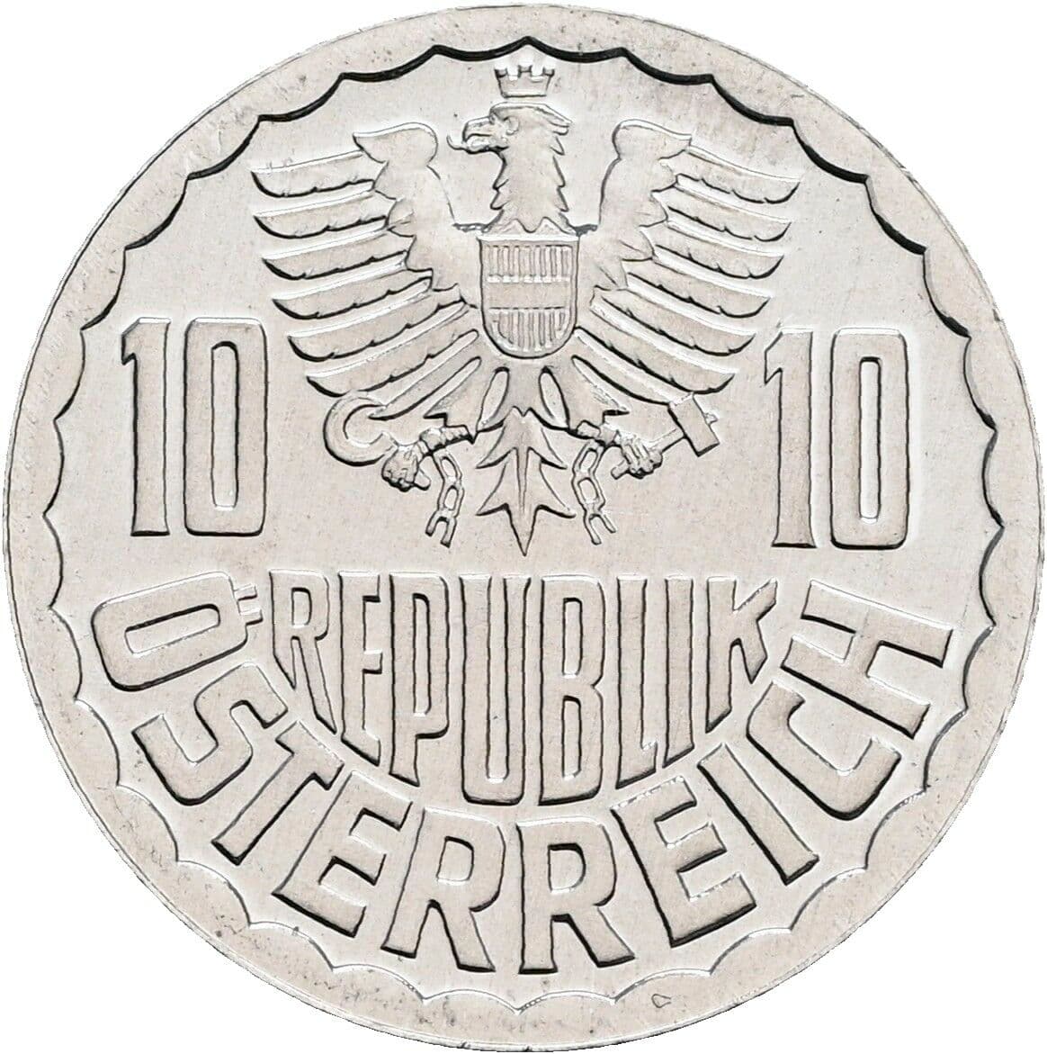 10 Groschen 1982 – Rückseite