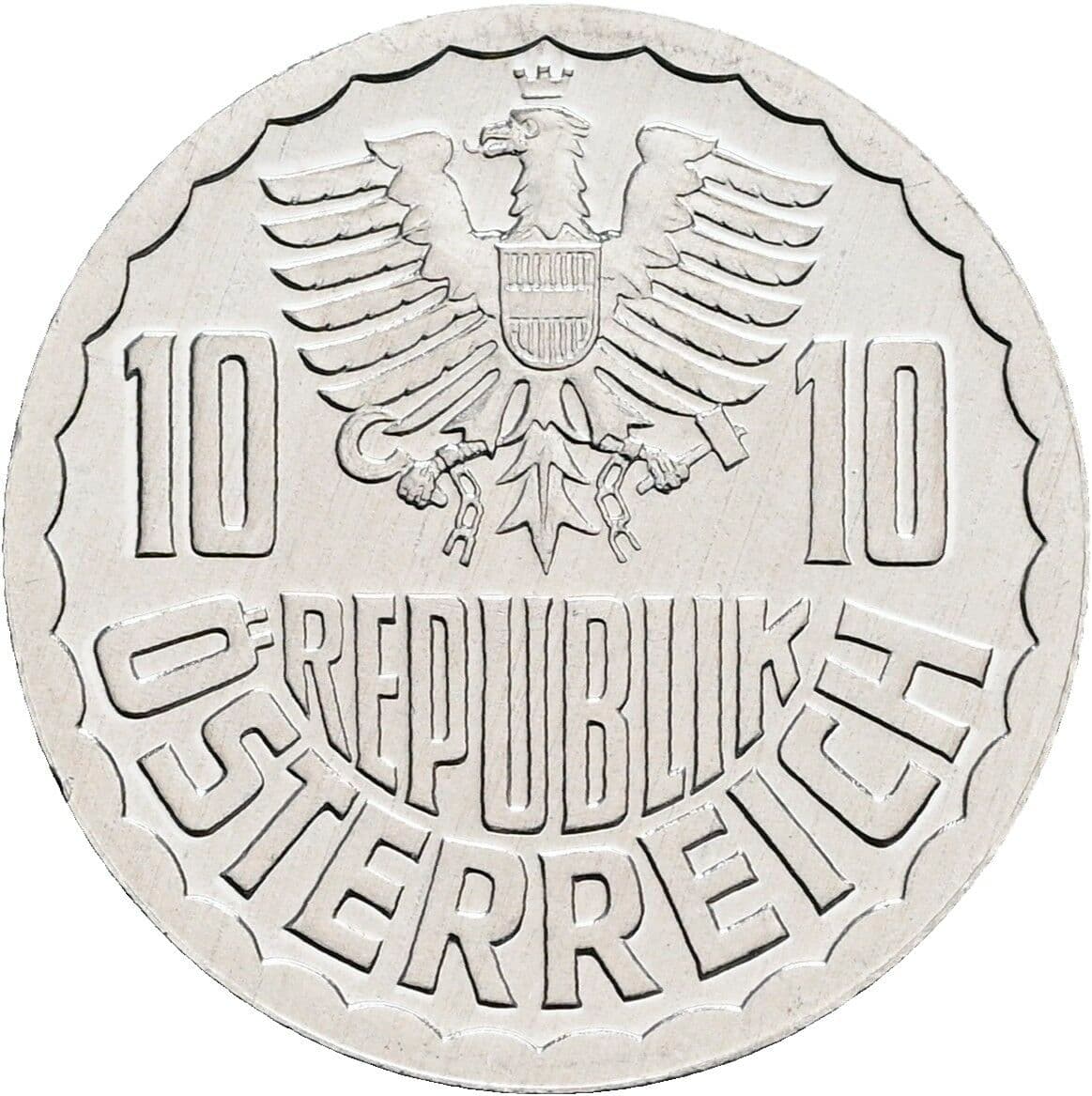 10 Groschen 1982 – Rückseite
