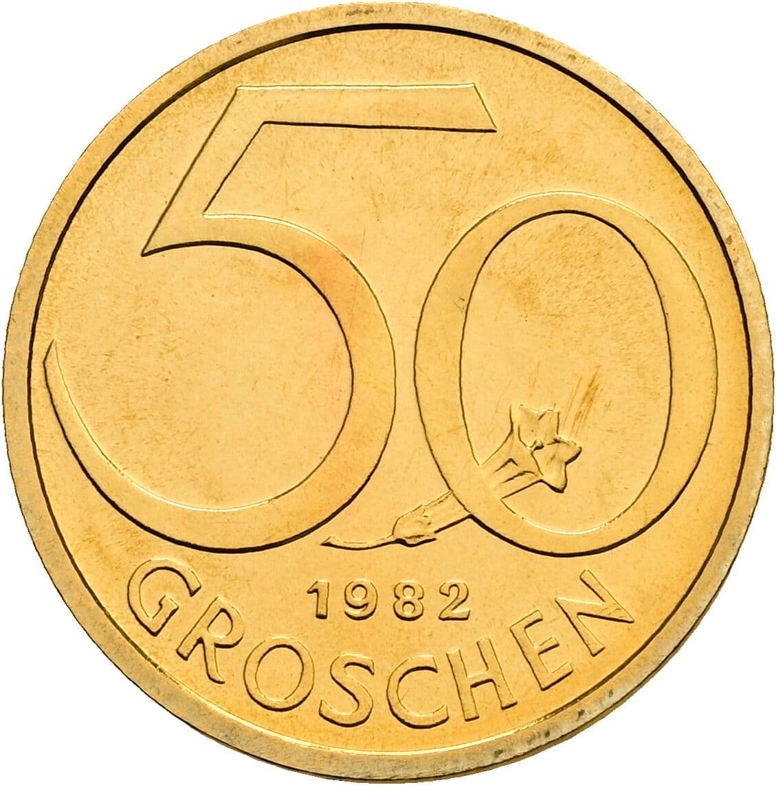 50 Groschen 1982 – Vorderseite
