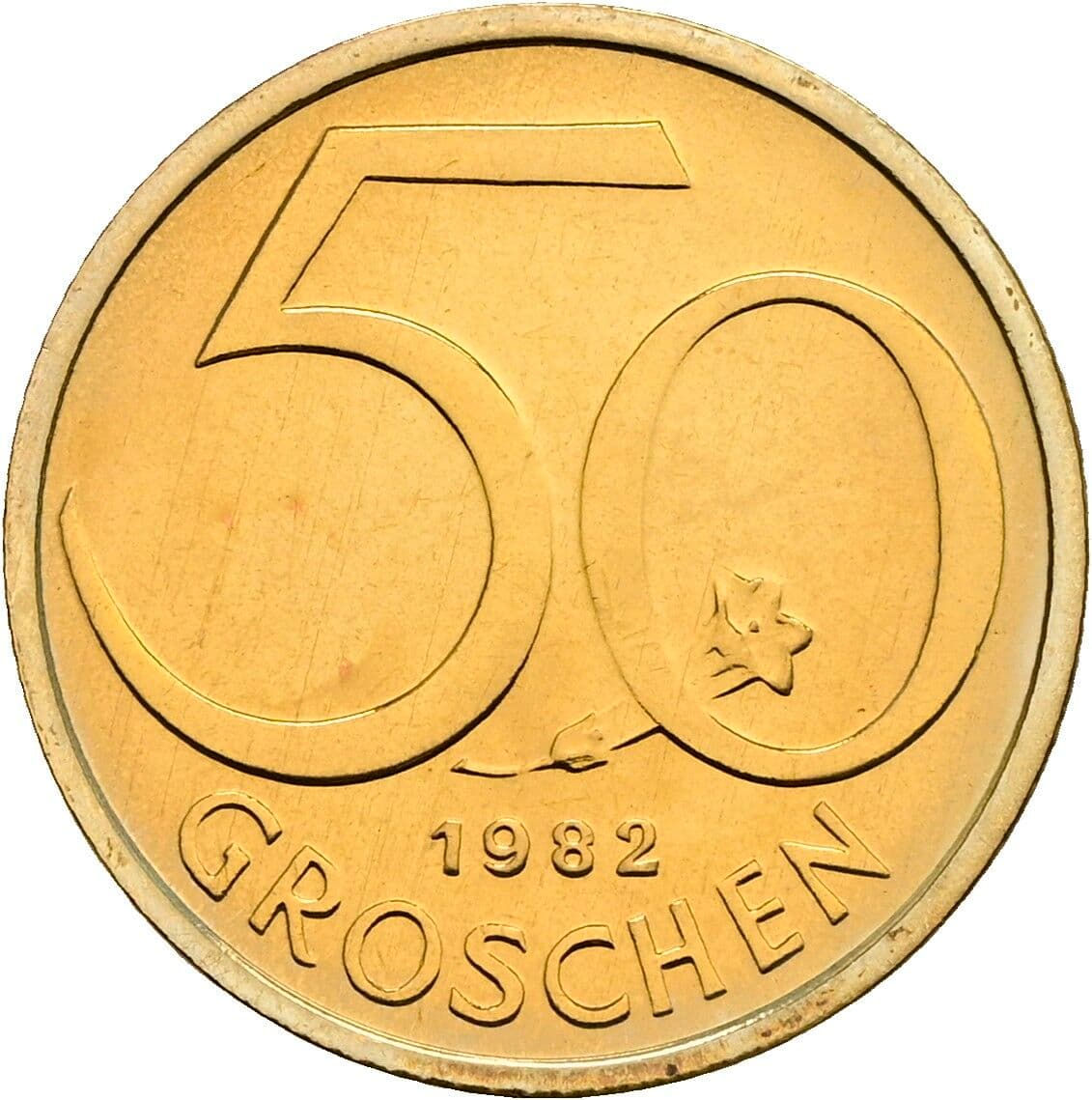 50 Groschen 1982 – Vorderseite