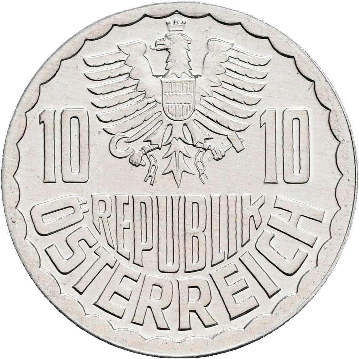 10 Groschen 1982 – Rückseite