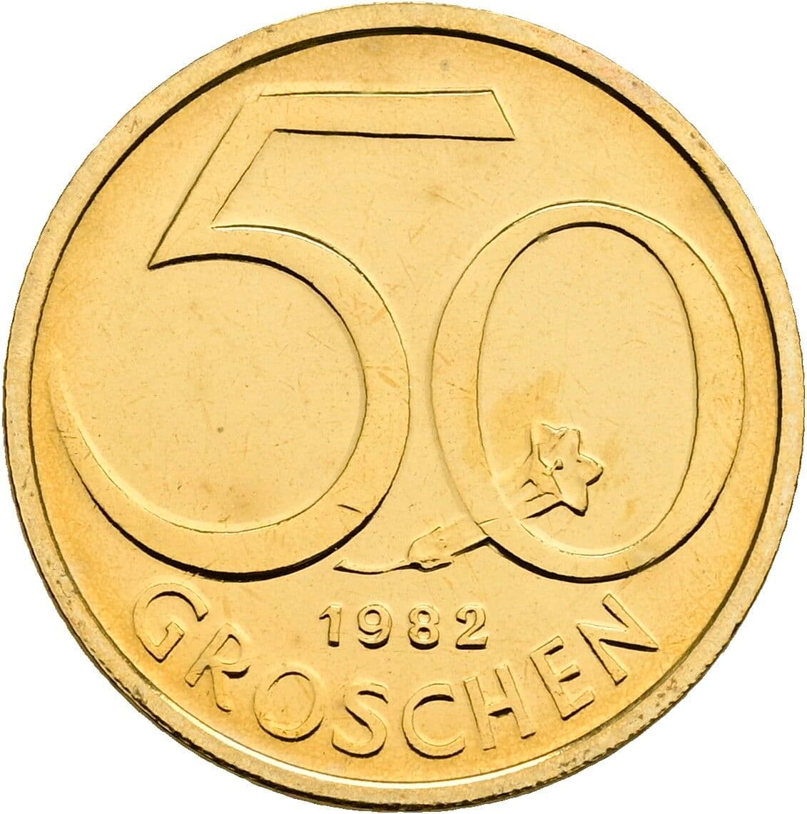 50 Groschen 1982 – Vorderseite