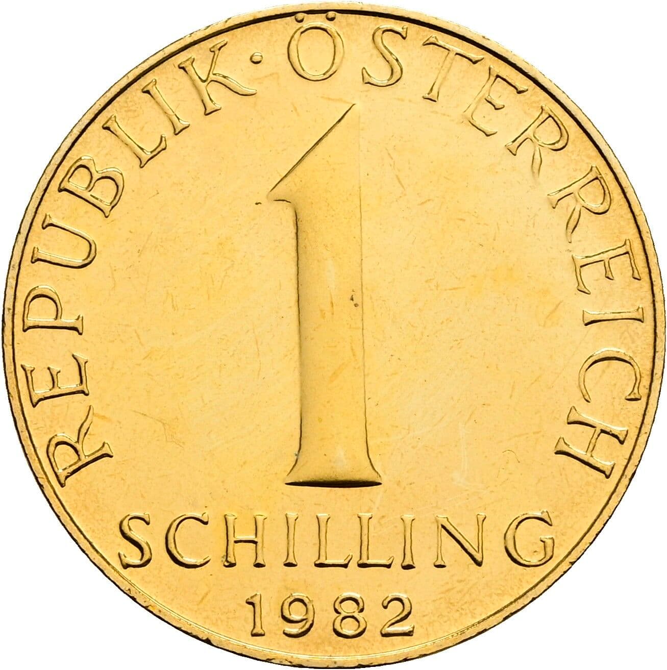 1 Schilling 1982 – Vorderseite