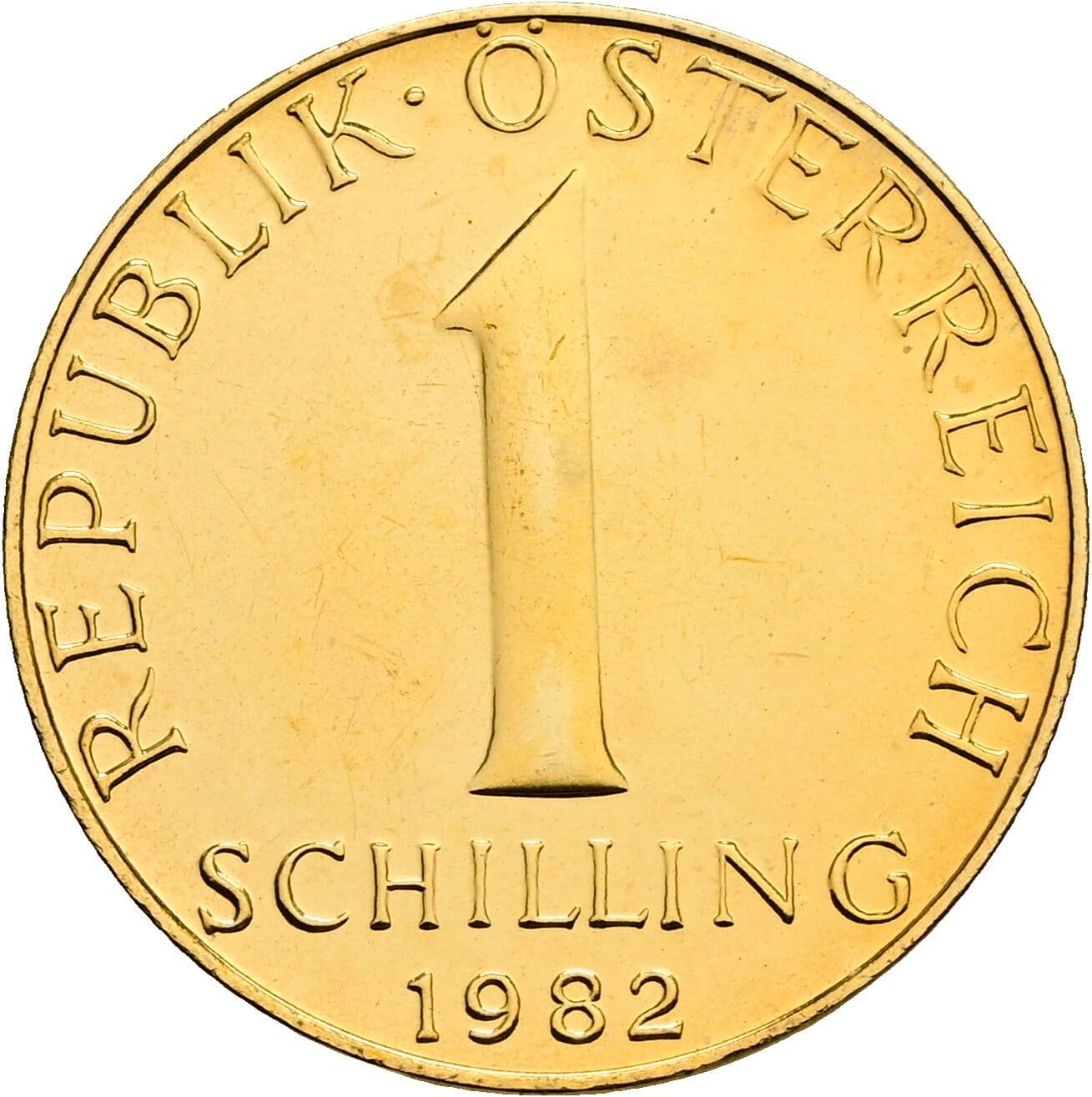 1 Schilling 1982 – Vorderseite