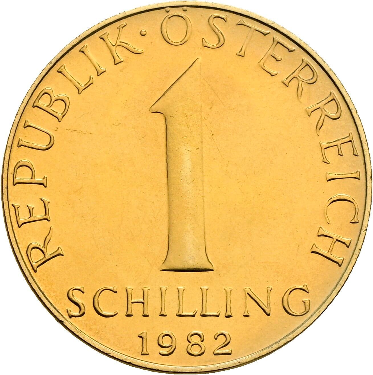 1 Schilling 1982 – Vorderseite