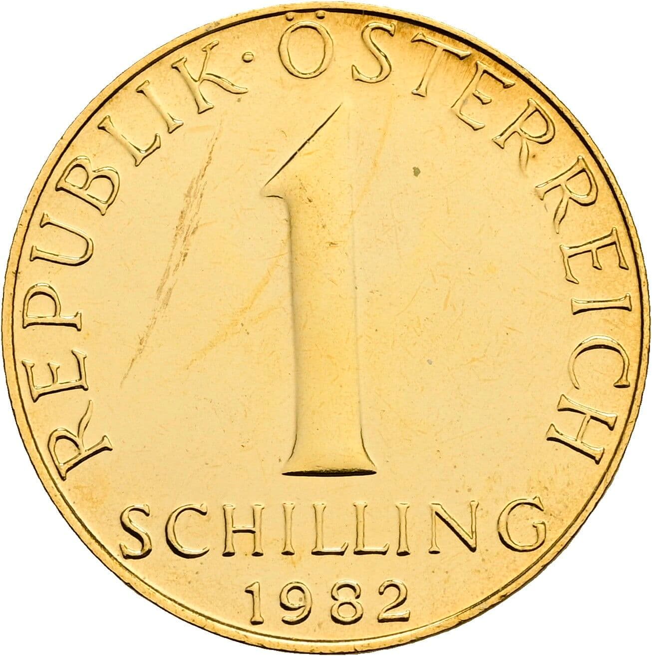 1 Schilling 1982 – Vorderseite
