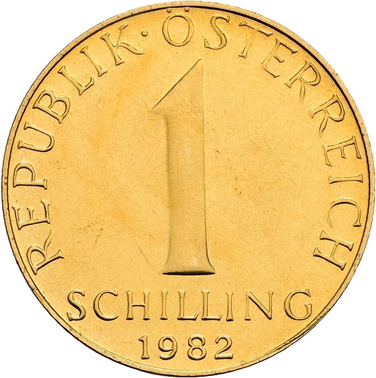 1 Schilling 1982 – Vorderseite