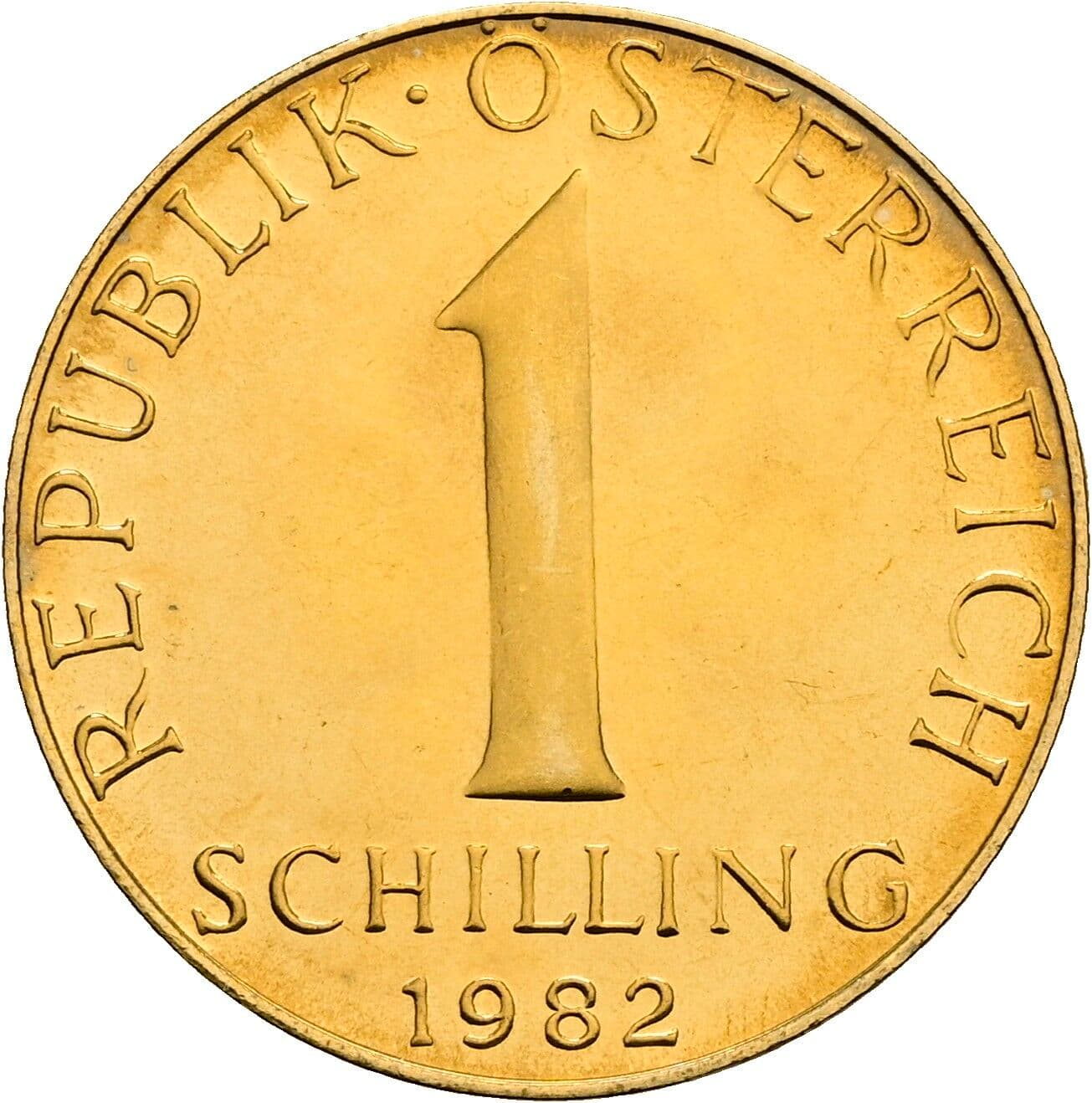 1 Schilling 1982 – Vorderseite