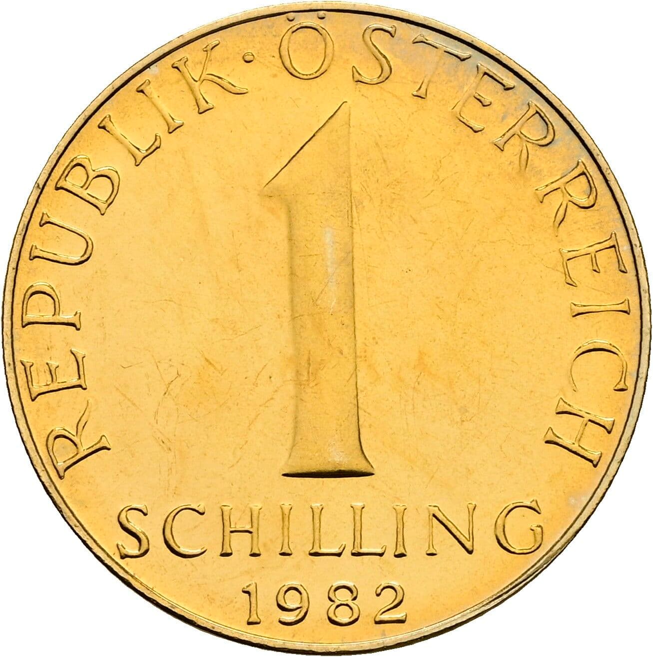 1 Schilling 1982 – Vorderseite