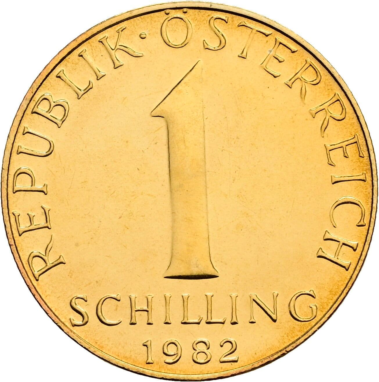 1 Schilling 1982 – Vorderseite